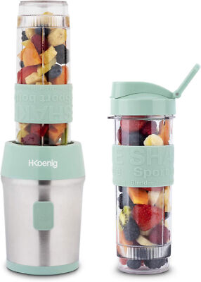 Mini Stand-Mixer H.Koenig SMOO18 Milchshaker 300 Watt Smoothe-Maker grün 300W
