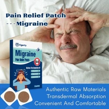Extra Strength Headache Relief Patch 10pc - Migraine Dizziness Pain Therapy Pads