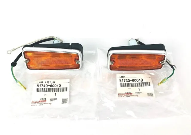 らんどまーく Toyota Side Turn Signal Marker Lights Lamp RH LH set 60040 for