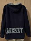 Vintage Mickey Mouse Hoodie sweatshirt full zip denim embroidery NAVY — photo 5