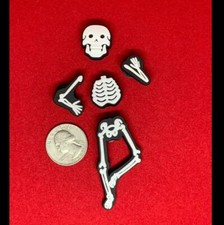 5 pc Skeleton skull Halloween Charm Set
