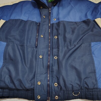 St. John's Bay padded jacket 90’s St Johns Bay 90s Jacket Puffer Size M Blue White Colorblock