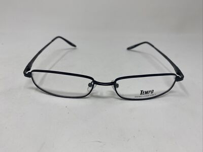 TEMPO MM9009 9009 BLACK M2 55/17/140 FLEX HINGE METAL FULL RIM EYEGLASSES R449