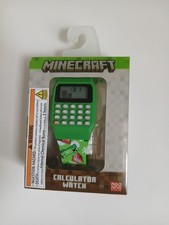 Minecraft creeper Calculator watch by Mojang Brand New Great gift idea for kids 