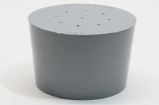 Stopfen Gummistopfen Naturkautschuk Laborstopfen Verschlußstopfen konisch grau