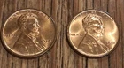 Lot(2) 1934p 35p Lincoln Wheat Cent Bu++ Rb 1c Choice High Grade Coins