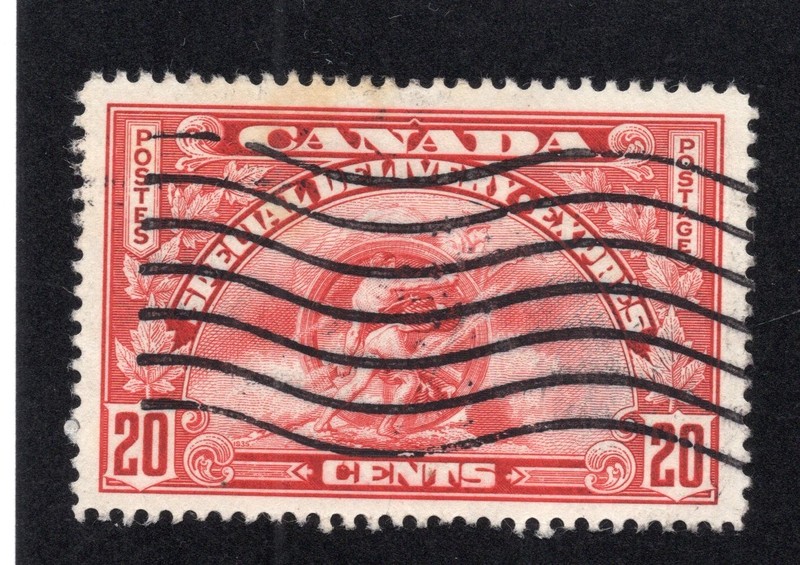 Canada 1935 20c dark carmine Allegory Special Delivery, Scott E6 used