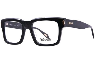 JUST CAVALLI VJC015 COL. 0700 BLACK MEN'S OPTICAL FRAMES EYESIZE 54-19-145