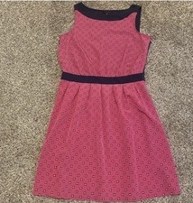 Tommy Hilfiger Sleeveles Lightweight Lined Side Zip Pink Dress Women’s Sz 12 EUC