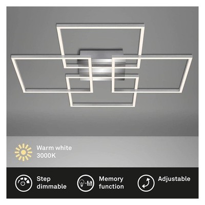 Briloner  Frame LED Deckenlampe dimmbar über Lichtschalter
