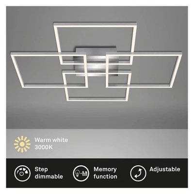Briloner  Frame LED Deckenlampe dimmbar über Lichtschalter - Bild 1 von 4