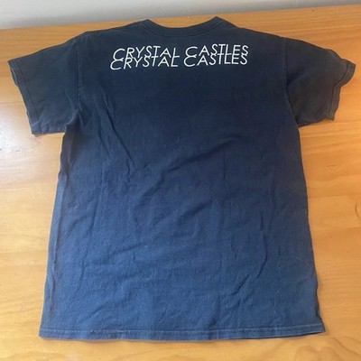 Crystal Castles 公式Tシャツ 1stアルバム 当時物 希少 Vintage Y2K Crystal Castles (I) Debut Album 2008 Tour Shirt RARE