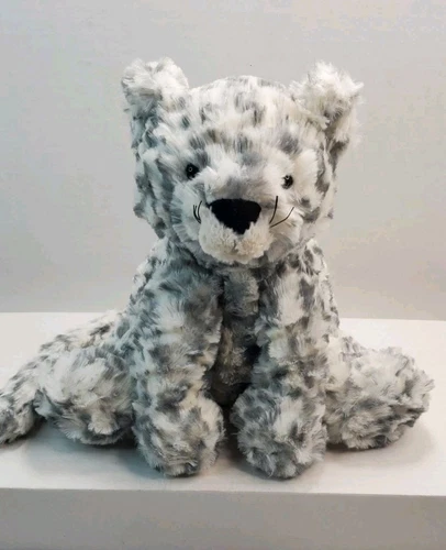 Rare Jellycat Fuddlewuddle Snow Leopard 8" - Picture 1 of 17