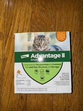 Elanco Advantage II Flea Control Small Cats 5-9lbs 2 Doses 2 months FREE SHIP