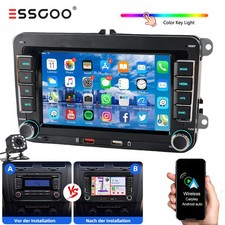 Autoradio 7" FM RDS Bluetooth SWC PER VW PASSAT B6 B7 CC MAGOTAN VW Golf Carplay