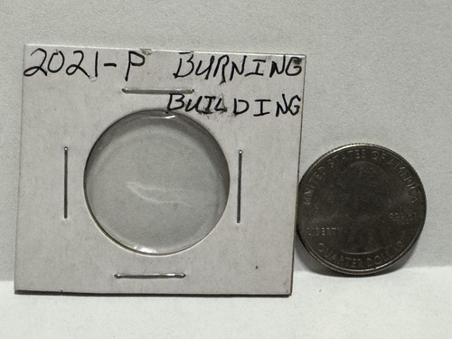 2021-P Tuskegee Airmen Quarter Error (BURNING BUILDING) - Picture 3 of 7