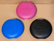 (Lot of 3) DiscGear Discus 22 Disc CD Holder Hard Shell 2 Side Storage Case