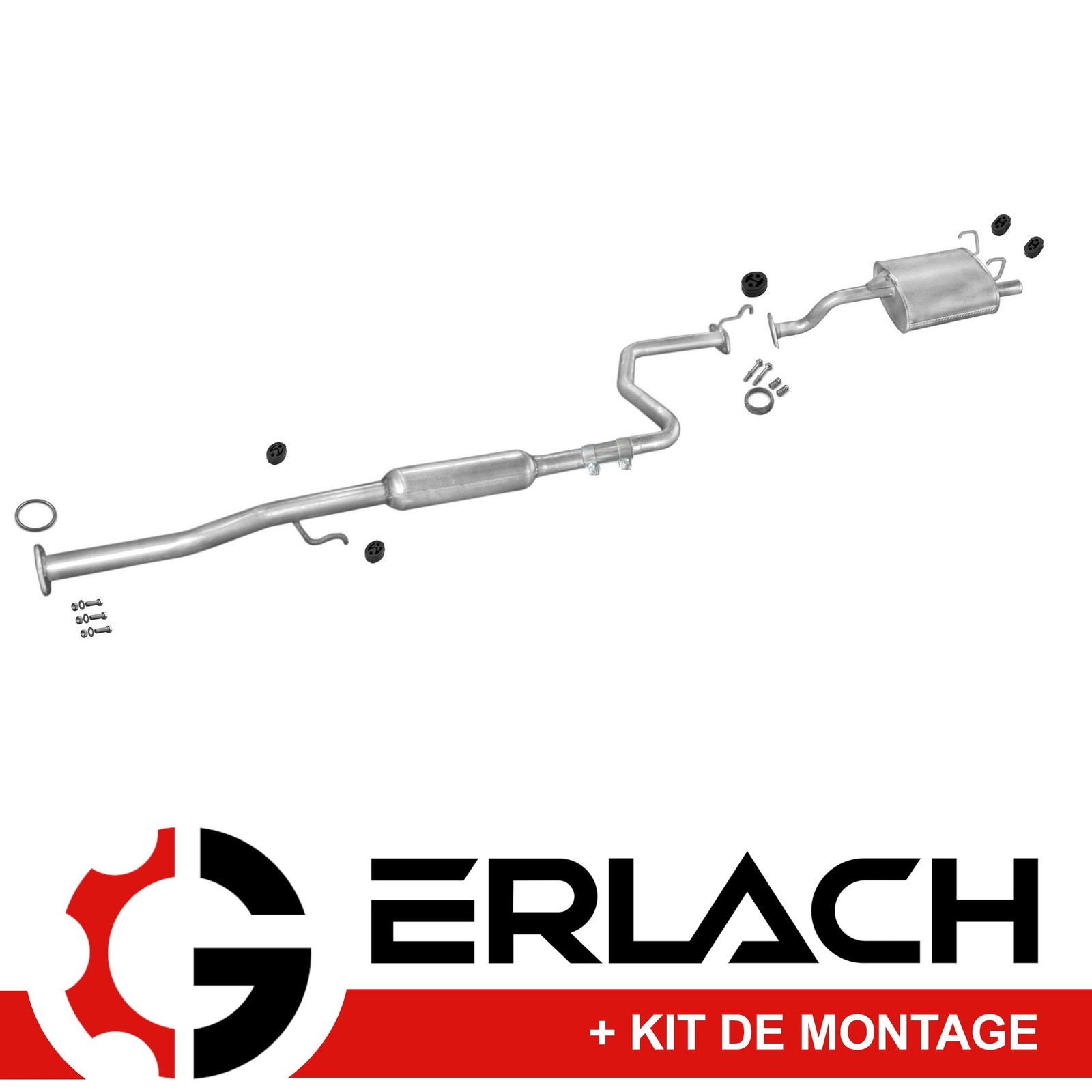 Échappement Honda Civic VI 1.4i 427 silencieux contre la corrosion et le bruit