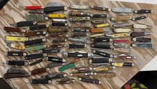 Vintage Pocket Knife Lot Case K-Bar Schrade Hammer Boker Buck and More All USA