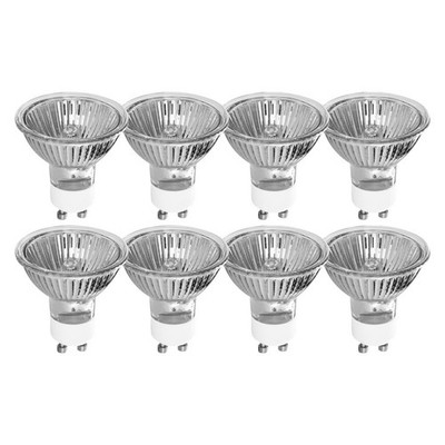 8 x Tesco Halogen Reflektor 50W GU10 220-240V warmweiß 2700K dimmbar 2000h 35°
