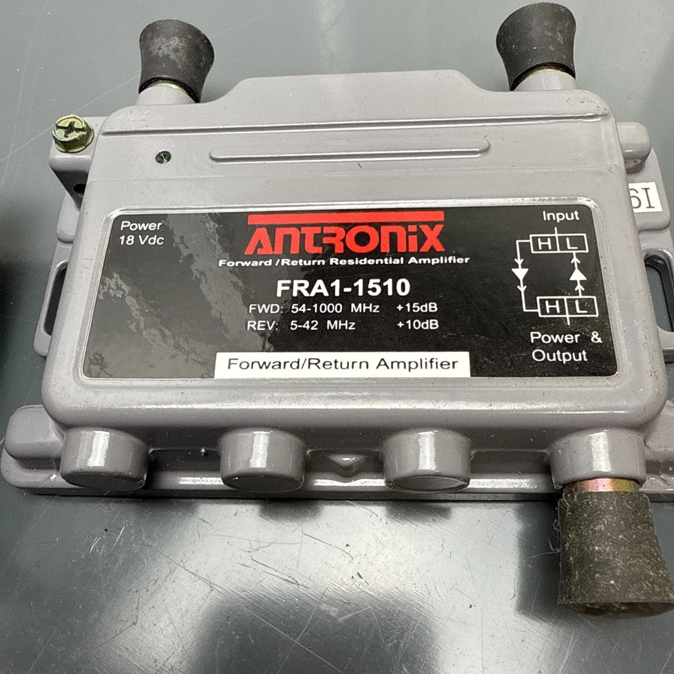 ANTRONIX FRA1-1510 CABLE TV BOOSTER AMP Forward/Return Amplifier HD COAXIAL COAX - Image 2 of 4