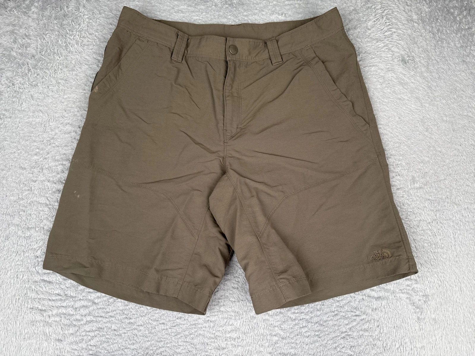 The North Face Shorts Mens 36 Brown Nylon Cargo 10 Inseam Quick Dry Hiking Camp