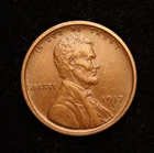 1917-S  Lincoln Wheat Cent  AU+