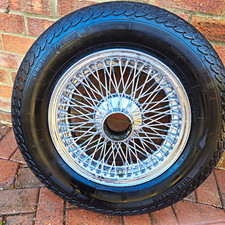 15-inch 72-Spoke MWS Chrome Wire Wheel (Only one Wheel)