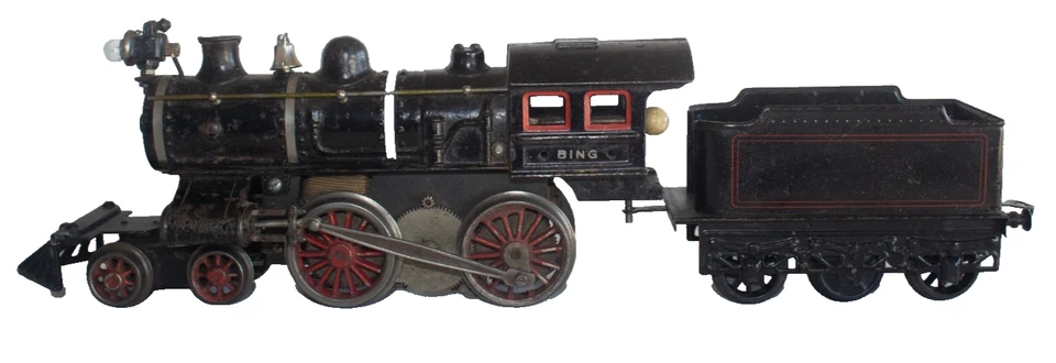 1905-1910 US-Market Cast Iron Bing 4-4-0 1-gauge Electric Locomotive - Image 3 of 4