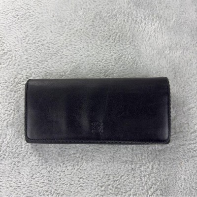 小物 LOEWE Anagram Leather Bifold Long Wallet LOEWE Anagram Leather Long Bifold Wallet Black 100% Authentic Made