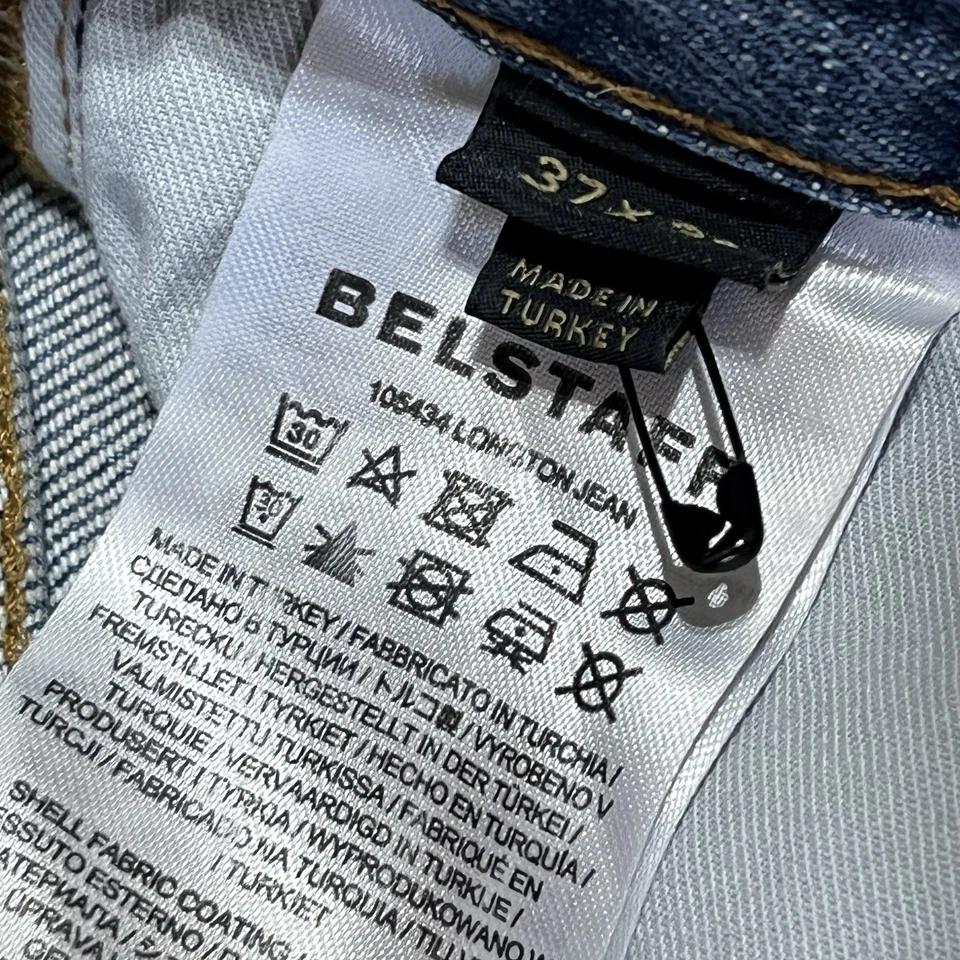 Jeans Belstaff Longton azul ajuste reto masculino tamanho 37x32 - Imagem 4 de 4