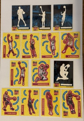 Super Action Stickums 14 Card Lot Stickers & Base - Penny Hardaway Kevin Garnett