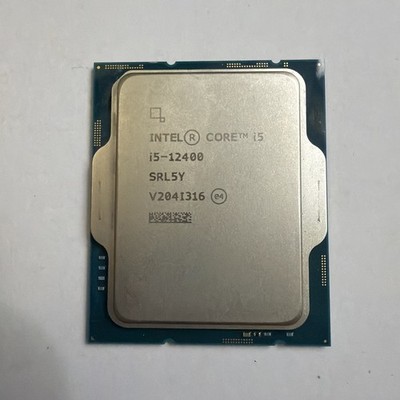 Intel 12th Gen Core i5-12400 Processor SRL5Y 2.5 Ghz Alder Lake LGA1700 CPU Used