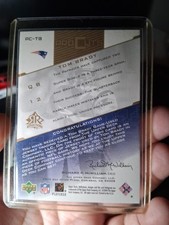 2004 Upper Deck Reflections - Pro Cuts Jerseys Tom Brady #PC-TB Gold (MEM)