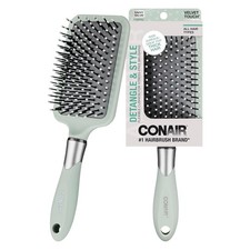 Conair Velvet Touch Paddle Cushion hair brush - Detangling hairbrush - curly or