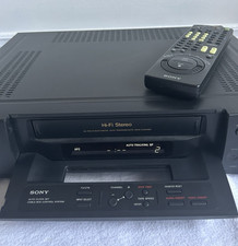 Sony SLV-940HF Hi-Fi Stereo VHS 4-Head VCR with Remote - working
