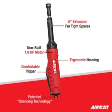 Aircat 6" Extended Air Die Grinder 6270 with 1/4" Collet and 1.0 HP - Pneumatic