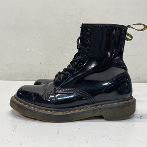Dr. Martens 1460 Black Patent Leather 8-Eye Boots Women's Size 8 Men's Size 7
