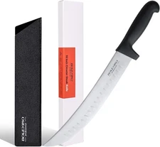 Cuchillo 10" De Chef Carnicero Cimitarra Profesional Acero Inoxidable Para Carne