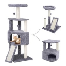 HUITREE 45in Cat Tree Tower with Big Condo for Indoor Cats,Cat Tower with