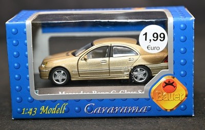 Cararama Mercedes-Benz C-Class Sedan W203 Gold 1:43 Diecast Model