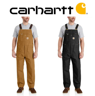 FLASHSALE! Carhartt Men's Iconic R01 Duck Bib Overall Regular Size Fast Ship