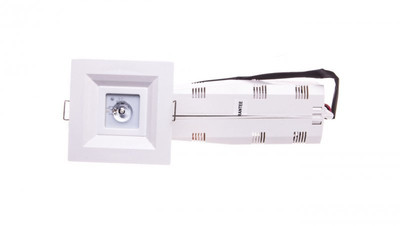 Oprawa LOVATO P LED 3W (opt. otwarta) 1h jednozadaniowa autotest biała LVPO/3W/B