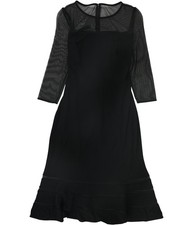 Ralph Lauren Womens Dale Jersey Dress, black, 10