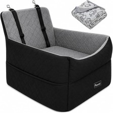 Small Dog Car Seat, Memory Foam Dog Booster Car Seats with Thick Cushion for Med