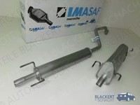 Imasaf Auspuffset Mitteltopf + Endtopf für Opel Meriva 1.6 16V 2003-2006