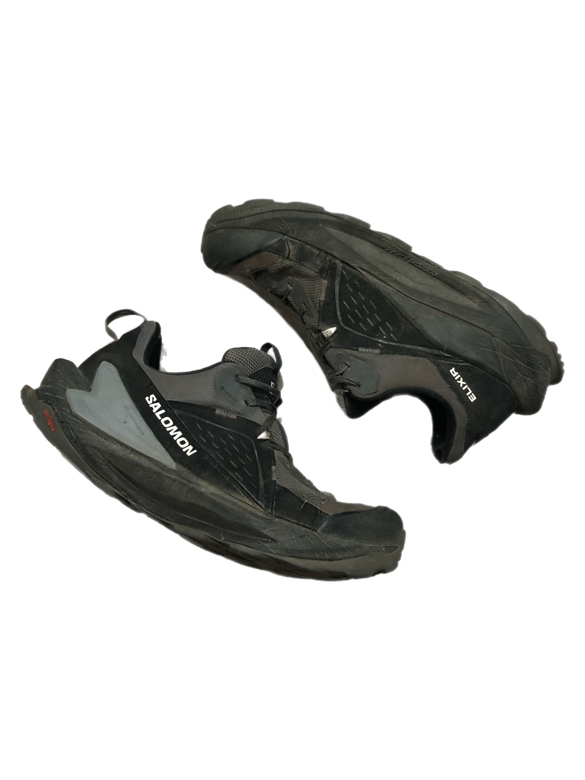 Scarpe Salomon Elixir GTX da uomo taglia 12 nere Gore Tex EnergyFOAM trail running