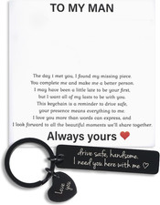 Drive Safe Keychain Gifts for Him Boyfriend Birthday Husband Christmas Valentine