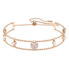 Swarovski Rose Gold Bracelet One Collection Ladies Jewellery Heart  NEW GENUINE