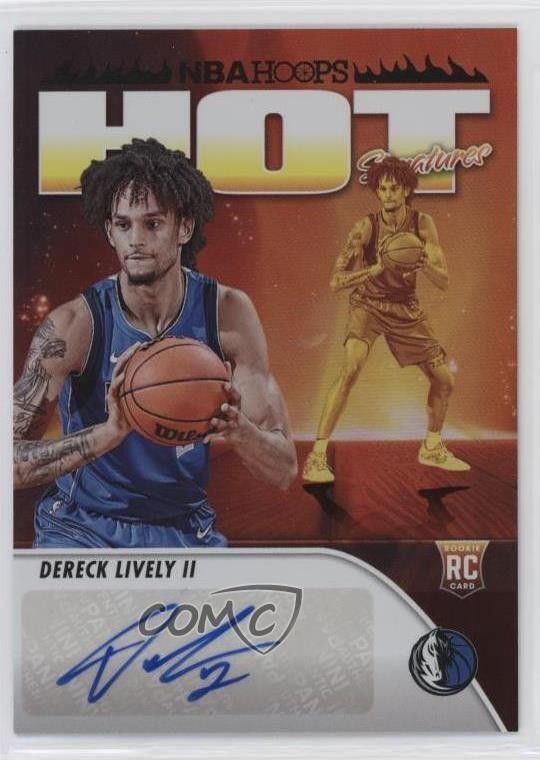 2023-24 Panini NBA Hoops Hot Signatures Rookies Dereck Lively II Auto RC 1y9